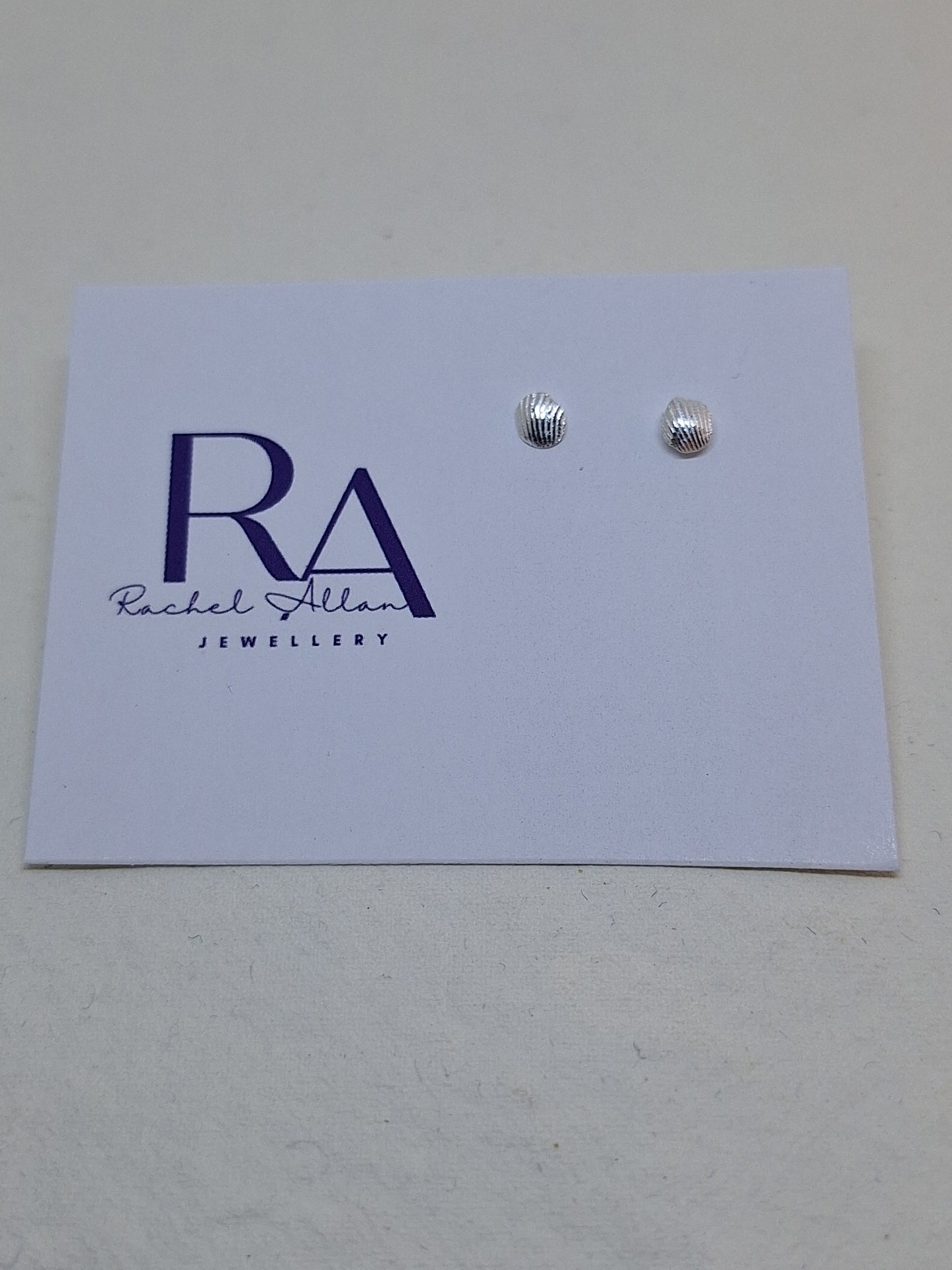 Cockle shell stud earrings