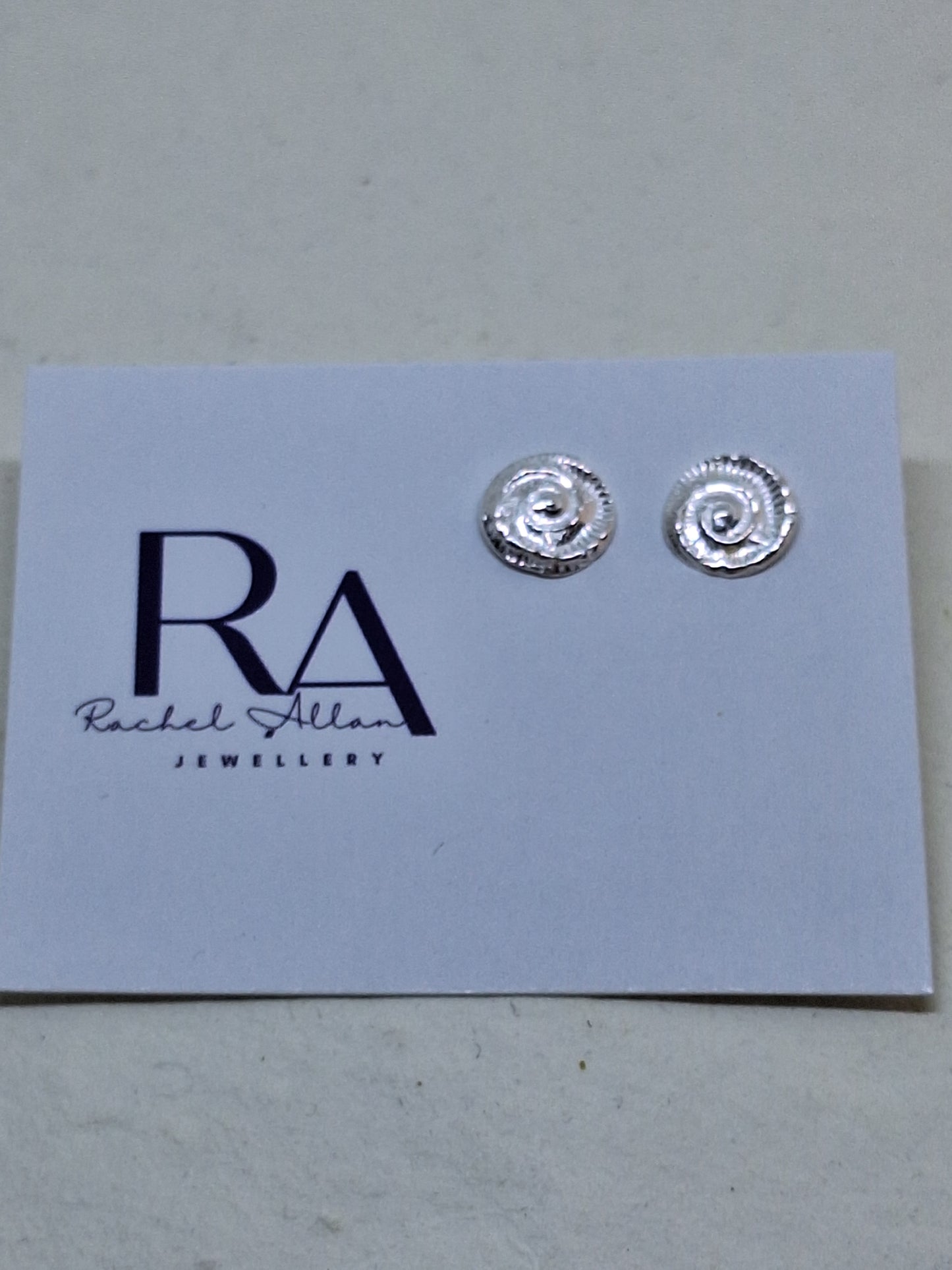 Ammonite stud  earrings