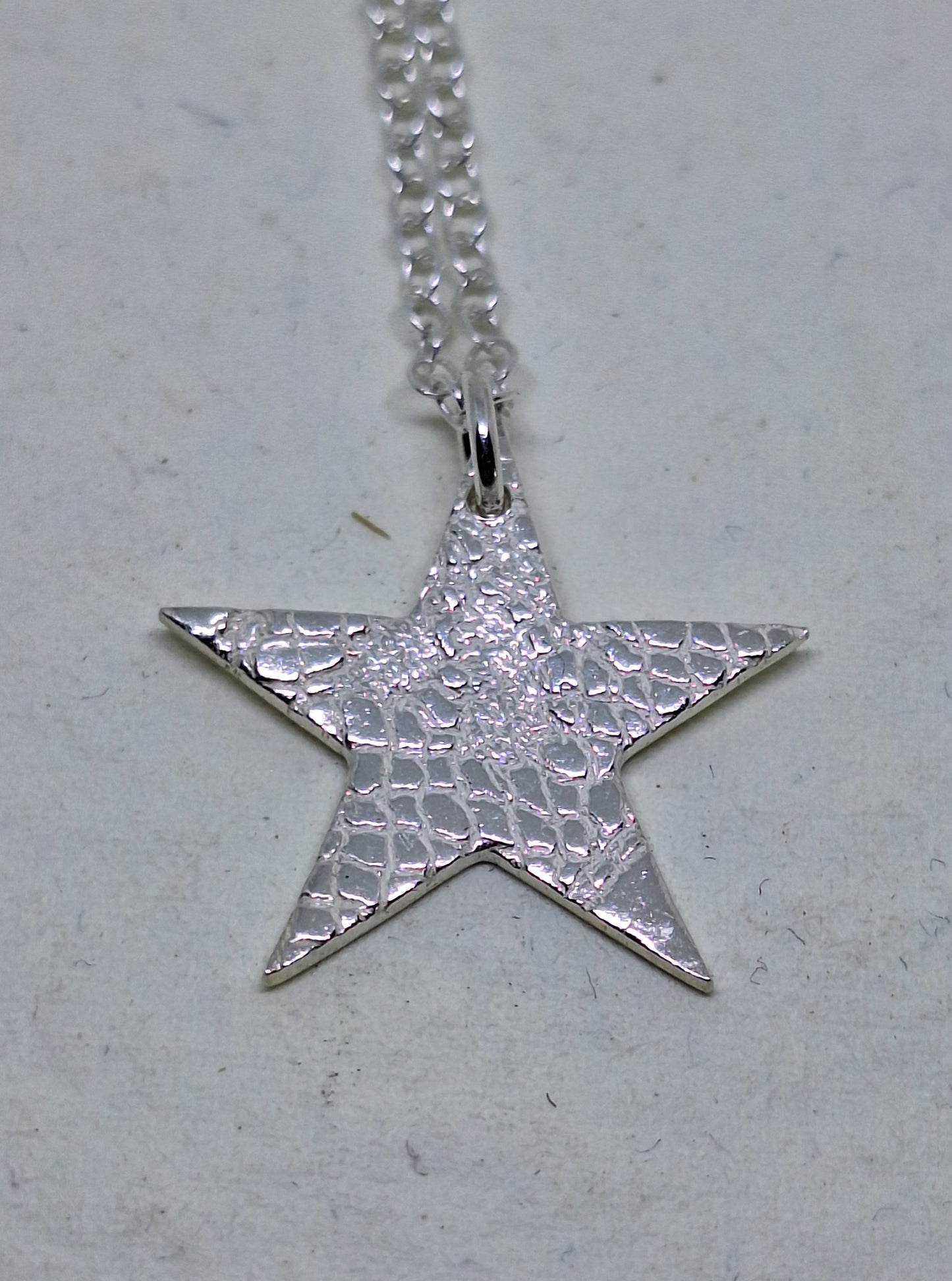 Star texture statement pendant