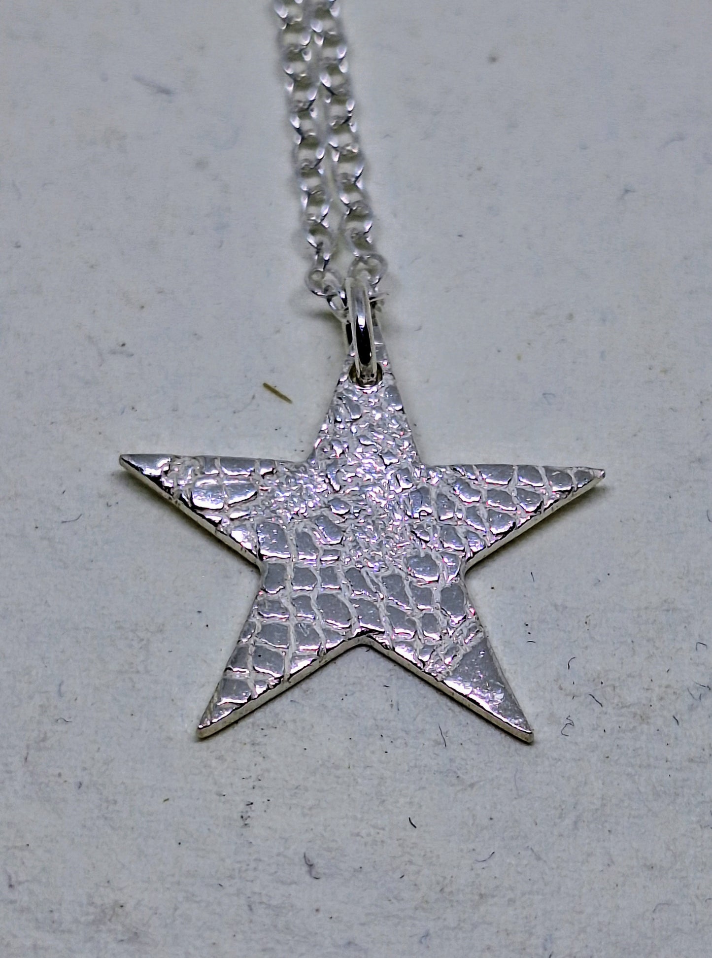 Star texture statement pendant