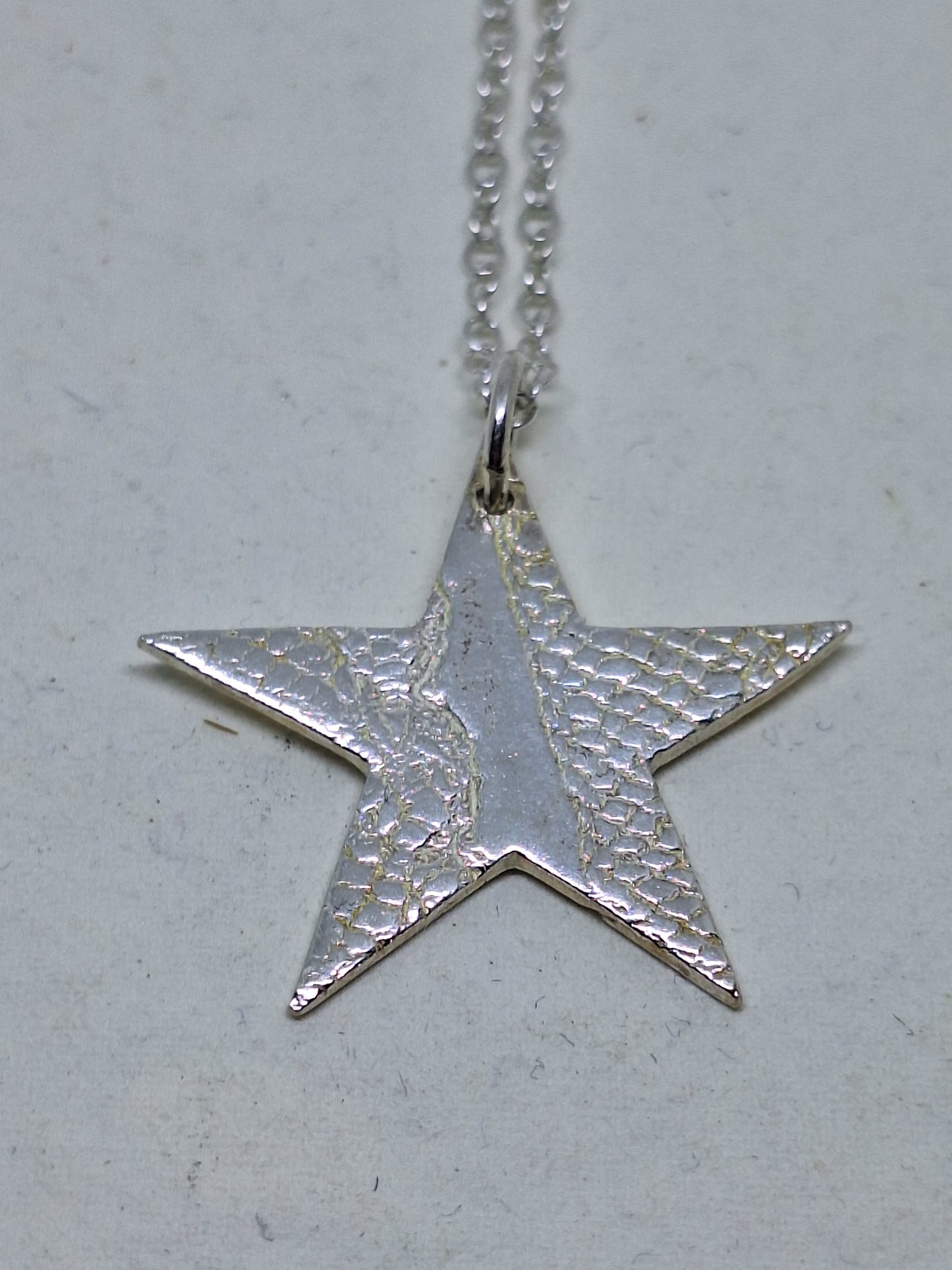 Star texture statement pendant