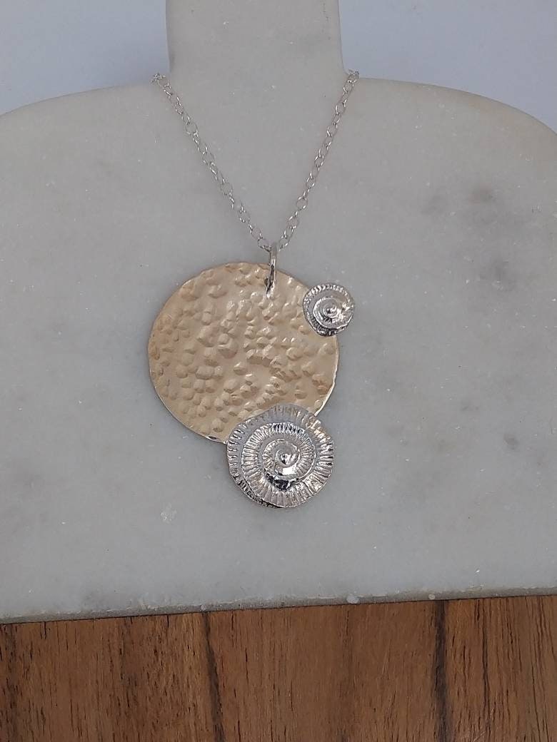 Ammonite rockpool pendant