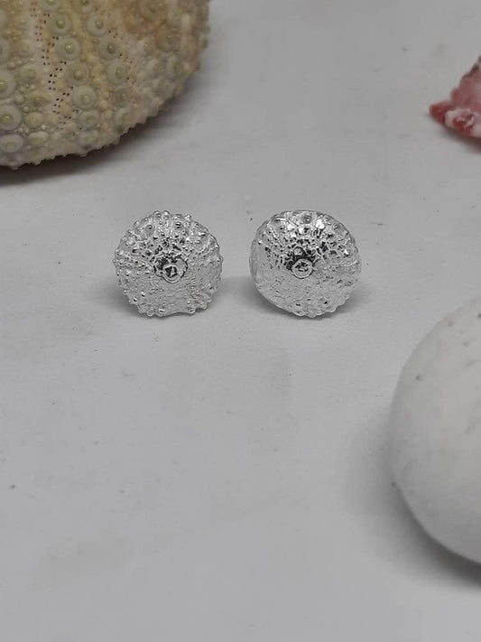 Sea urchin stud earrings