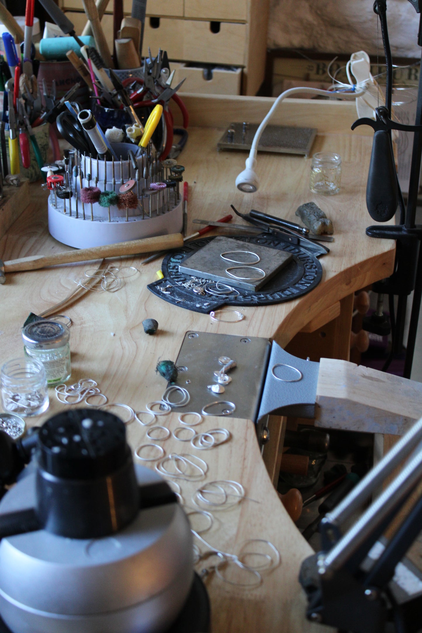 Silver domed earrings workshop Tuesday 8th April 9.30am - 12.30pm